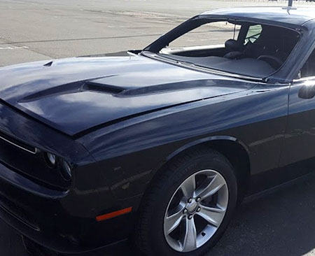 black mustang ready to replace windshield by RS Auto Glass of Oakville
